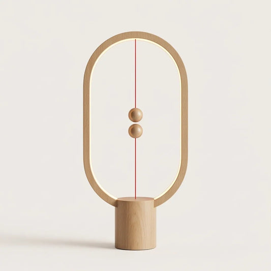 Lampe à Poser Magnétique en Bois