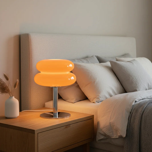 Lampe de Chevet Macaron en Verre